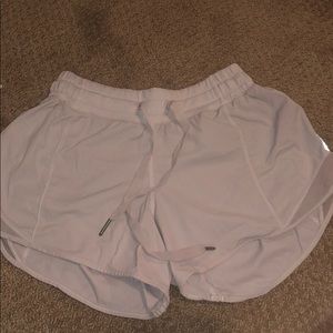 White lulu lemon shorts